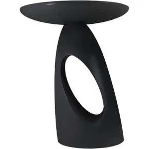 Höffner Beistelltisch   ¦ schwarz ¦ Maße (cm): B: 32 H: 40