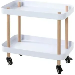 Höffner Beistelltisch   ¦ weiß ¦ Maße (cm): B: 50 H: 47