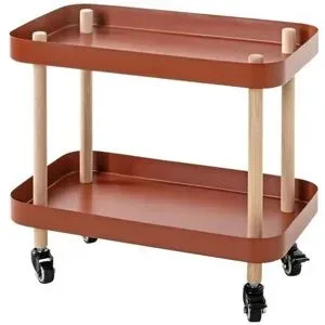 Höffner Beistelltisch   ¦ rot ¦ Maße (cm): B: 50 H: 47