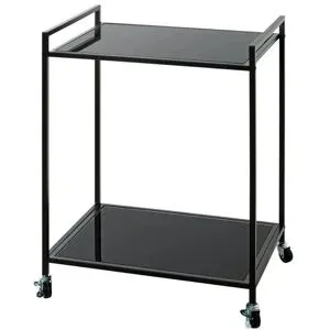 Höffner Beistelltisch   ¦ schwarz ¦ Maße (cm): B: 50 H: 69