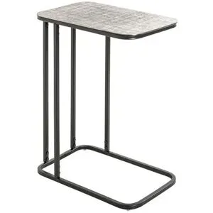 Höffner Beistelltisch   ¦ silber ¦ Maße (cm): B: 46 H: 62