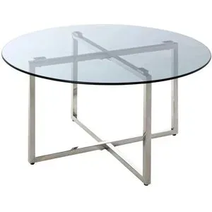 Höffner Beistelltisch   ¦ transparent/klar ¦ Maße (cm): H: 40  Ø: 75