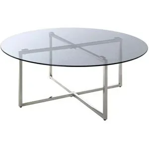 Höffner Couchtisch   ¦ transparent/klar ¦ Maße (cm): H: 40  Ø: 100
