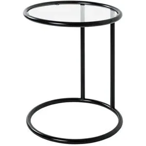 Höffner Beistelltisch   ¦ schwarz ¦ Maße (cm): H: 55  Ø: 45