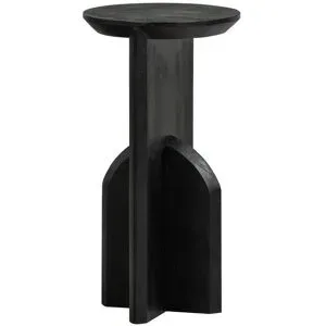 WOOOD Beistelltisch   ¦ schwarz ¦ Maße (cm): B: 30 H: 58