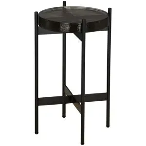 Höffner Beistelltisch  Basil ¦ transparent/klar ¦ Maße (cm): H: 45  Ø: 28