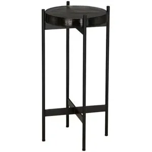 Höffner Beistelltisch  Basil ¦ transparent/klar ¦ Maße (cm): H: 55  Ø: 28