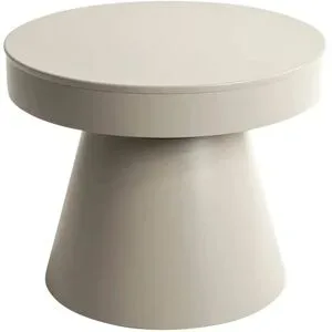 Höffner Beistelltisch  Stev ¦ beige ¦ Maße (cm): H: 40  Ø: 50