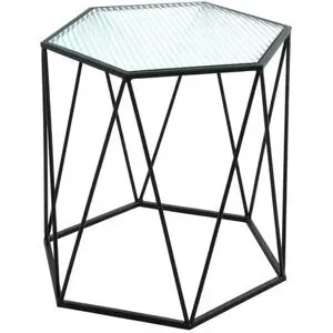 Höffner Beistelltisch   ¦ schwarz ¦ Maße (cm): B: 40 H: 46