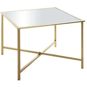 Höffner Beistelltisch   ¦ gold ¦ Maße (cm): B: 60 H: 45