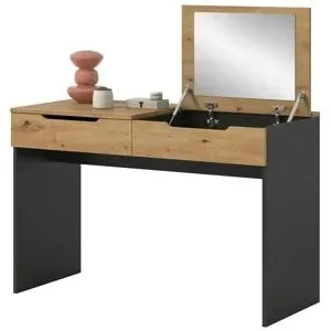 Höffner Schminktisch   ¦ grau ¦ Maße (cm): B: 115 H: 76