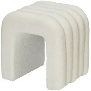 Höffner Polsterhocker  Teddy ¦ weiß ¦ Maße (cm): B: 41 H: 42 T: 35.0