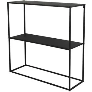 Höffner Beistelltisch  Milano ¦ schwarz ¦ Maße (cm): B: 80 H: 80 T: 27.0