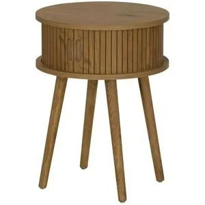 Höffner Beistelltisch  Hone ¦ holzfarben ¦ Maße (cm): H: 54  Ø: 40
