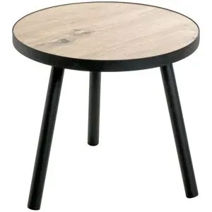 Höffner Beistelltisch  Hanau ¦ holzfarben ¦ Maße (cm): H: 37  Ø: 40