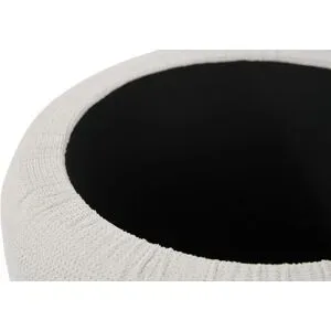 Höffner Polsterhocker  Viconovo ¦ creme ¦ Maße (cm): H: 43  Ø: 43