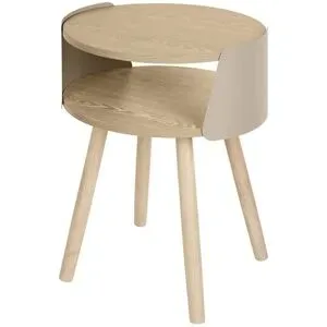 Höffner Beistelltisch  Nola II ¦ grau ¦ Maße (cm): H: 55  Ø: 40