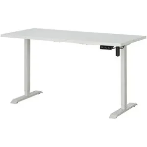 Höffner Schreibtisch elektr. höhenverstellbar  Up & Down 1 ¦ weiß ¦ Maße (cm): B: 150 H: