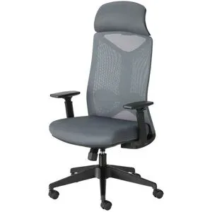 Höffner Büro-Drehstuhl  Barthe ¦ grau ¦ Maße (cm): B: 64 H: 122 T: 65.0