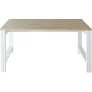 Höffner Schreibtisch  Varese ¦ weiß ¦ Maße (cm): B: 160 H: 76 T: 80.0