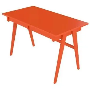 Höffner Schreibtisch  Edda ¦ orange ¦ Maße (cm): B: 120 H: 75,5