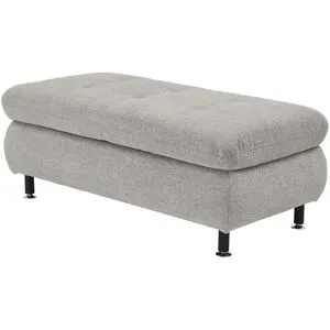 Lounge Collection Polsterhocker  Liora ¦ grau ¦ Maße (cm): B: 129 H: 47 T: 64.0