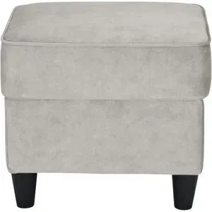 Höffner Hocker  Kivana ¦ grau ¦ Maße (cm): B: 52 H: 45 T: 52.0