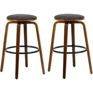 Höffner Barhocker 2er-Set  Tabmoreno ¦ schwarz ¦ Maße (cm): B: 40 H: 70