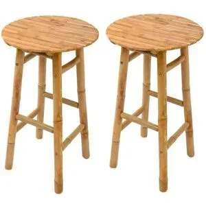 Höffner Barhocker 2er-Set  Samarina ¦ braun ¦ Maße (cm): B: 40 H: 69