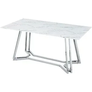 Höffner Esstisch  Zeena ¦ weiß ¦ Maße (cm): B: 90 H: 76