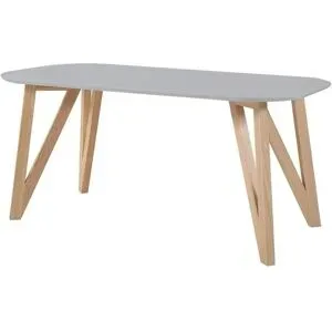 Höffner Esstisch  Jeton ¦ grau ¦ Maße (cm): B: 100 H: 76
