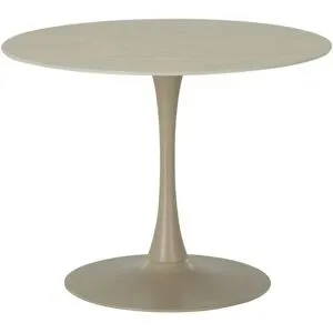 Höffner Runder Esstisch in Travertinoptik Shiro ¦ beige ¦ Maße (cm): H: 76  Ø: 100