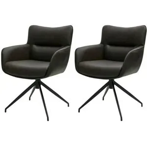 Furnhouse Esszimmerstuhl 2er-Set  Jessica ¦ braun ¦ Maße (cm): B: 55 H: 84