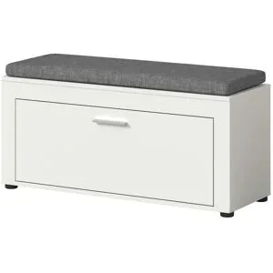 Höffner Sitzbank inkl. Sitzkissen   ¦ weiß ¦ Maße (cm): B: 100 H: 44