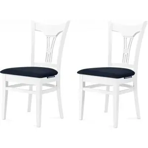 KONSIMO Esszimmerstuhl 2er-Set   ¦ blau ¦ Maße (cm): B: 45,5 H: 90,5