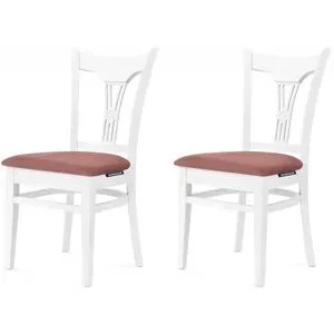 KONSIMO Esszimmerstuhl 2er-Set   ¦ rosa/pink ¦ Maße (cm): B: 45,5 H: 90,5