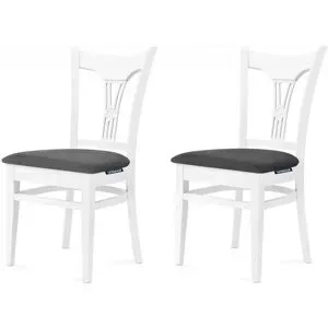 KONSIMO Esszimmerstuhl 2er-Set   ¦ grau ¦ Maße (cm): B: 45,5 H: 90,5