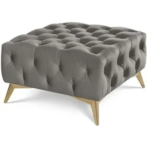 S-STYLE Hocker  Wilhelm ¦ grau ¦ Maße (cm): B: 80 H: 45