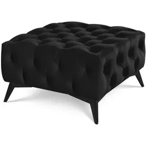 S-STYLE Hocker  Wilhelm ¦ schwarz ¦ Maße (cm): B: 80 H: 45