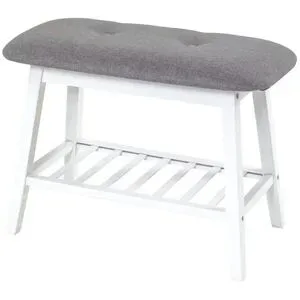 Höffner Schuhbank   ¦ weiß ¦ Maße (cm): B: 60 H: 44