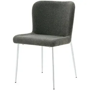 Höffner Bouclé-Polsterstuhl  Emmeline ¦ schwarz ¦ Maße (cm): B: 50 H: 85 T: 62.0