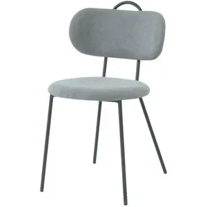 Höffner Polsterstuhl mit Griff Ludwig ¦ blau ¦ Maße (cm): B: 43,5 H: 80 T: 52.0