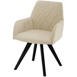 Woodford Esszimmerstuhl  Damask ¦ beige ¦ Maße (cm): B: 61 H: 88 T: 66.5
