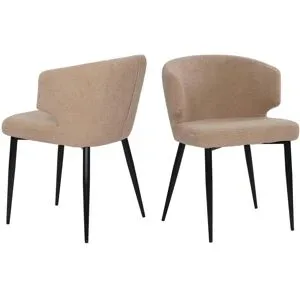 Höffner Stuhl 2er-Set Arda ¦ braun ¦ Maße (cm): B: 63 H: 81