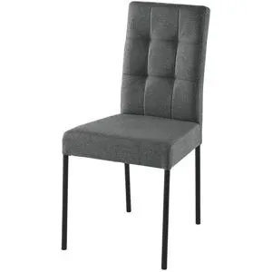 Höffner Esszimmerstuhl  Nanda ¦ grau ¦ Maße (cm): B: 61 H: 91 T: 46.0