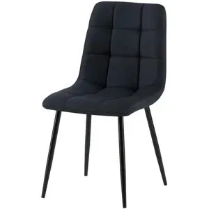 Höffner Esszimmerstuhl  Antibes ¦ schwarz ¦ Maße (cm): B: 45 H: 84