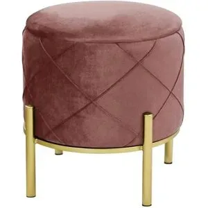 Höffner Pouf mit Stauraum Savana ¦ rosa/pink ¦ Maße (cm): H: 40  Ø: 37