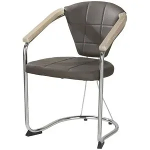 Höffner Armlehnstuhl 4er-Set  Morgan ¦ grau ¦ Maße (cm): B: 55 H: 85 T: 57.0