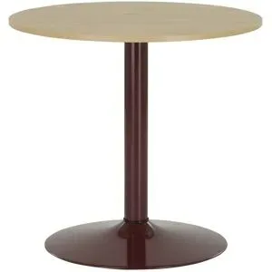 Höffner Runder Esstisch 80 cm Ivar ¦ rot ¦ Maße (cm): H: 76  Ø: 80