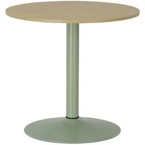 Höffner Runder Esstisch 80 cm Ivar ¦ grün ¦ Maße (cm): H: 76  Ø: 80